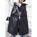 Luxury gray Coats Women plus size Coats sleeveless hooded zippered outwear