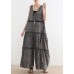 Summer Casual Multi-Layer V-neck Strap Pants With Jumpsuits